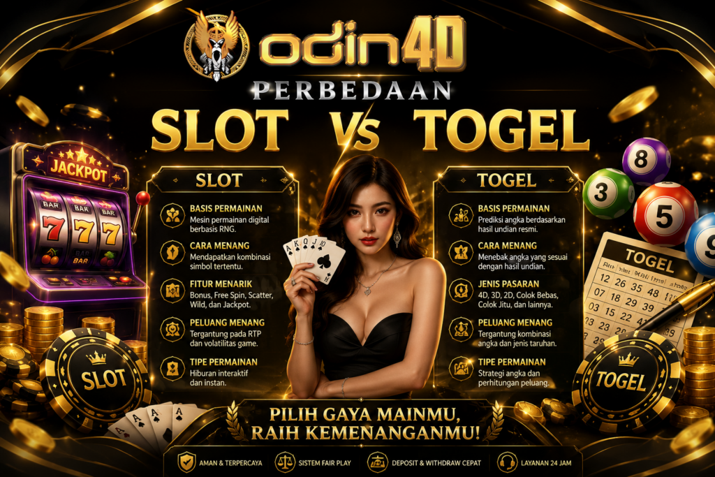 Perbedaan Slot dan Togel: Memahami Konsep, Cara Kerja, Karakteristik, dan Teknologi di Baliknya
